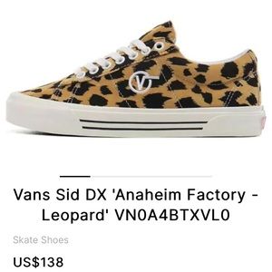Vans Sid DX 'Anaheim Factory -
Leopard' VNOA4BTXVLO